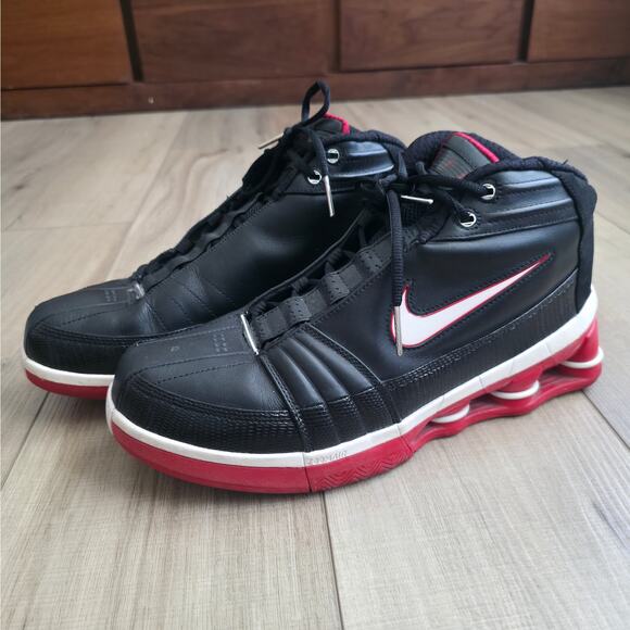 Nike 2004 Shox VC 4 Bred Black Red Vince Carter Sneakers Men Sz 12 310379-011 - Picture 7 of 16